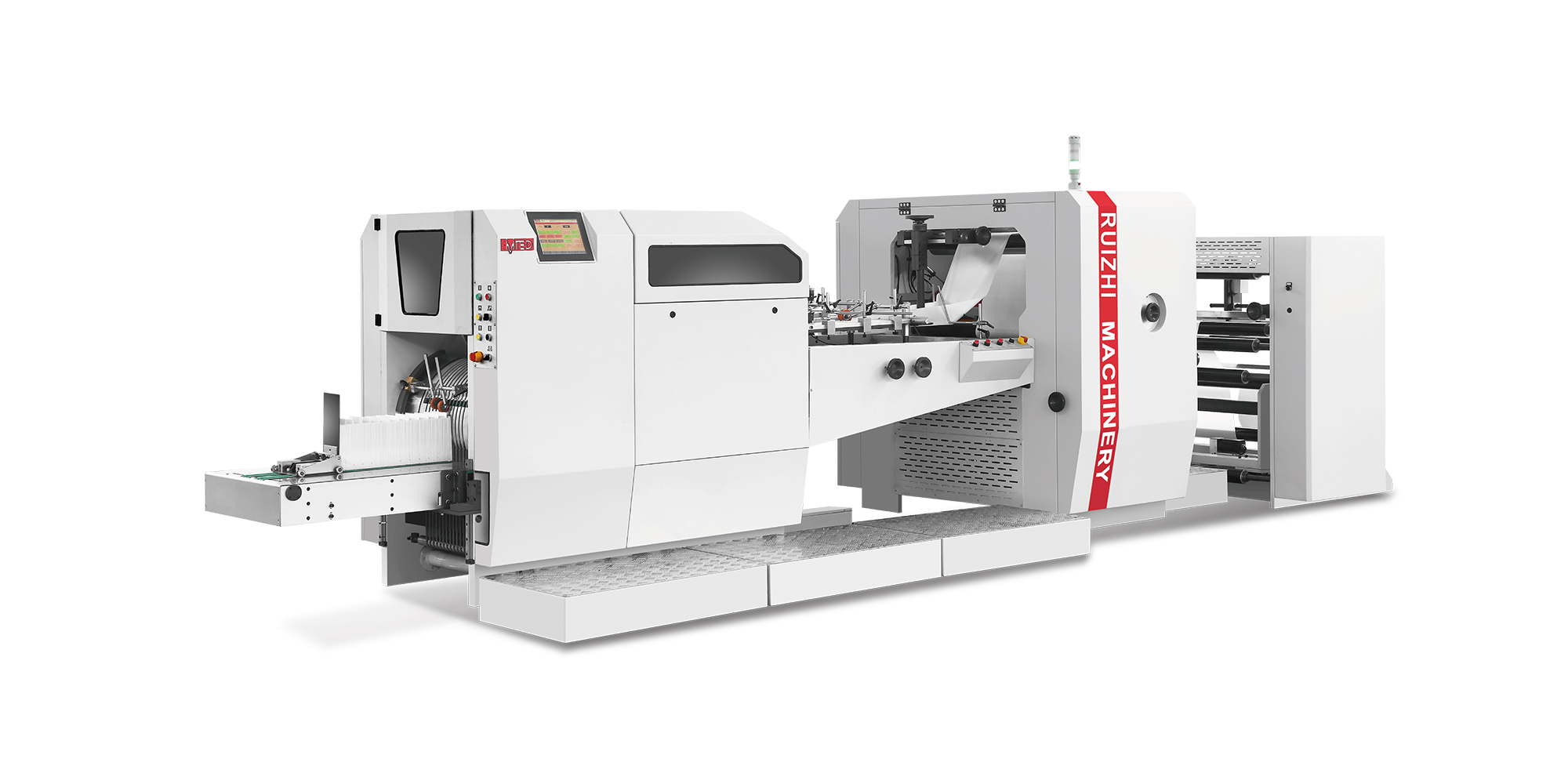 RZJD-G350J全自動高速開窗尖底紙袋機