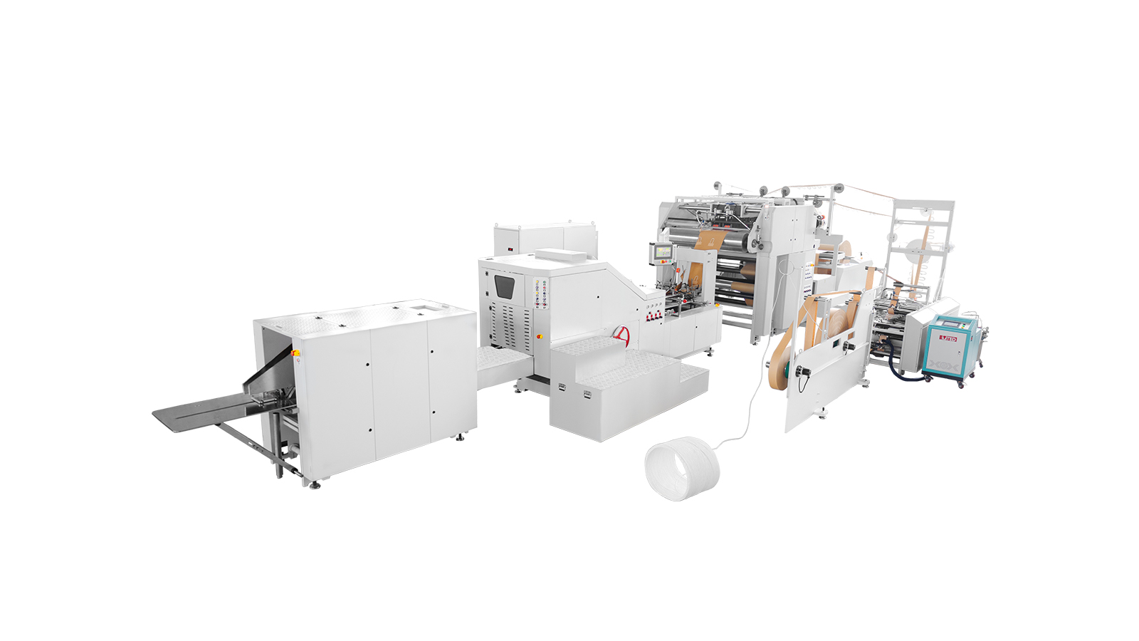 銳志機械RZFD-250T全自動方底圓繩手提紙袋機(側邊打孔)